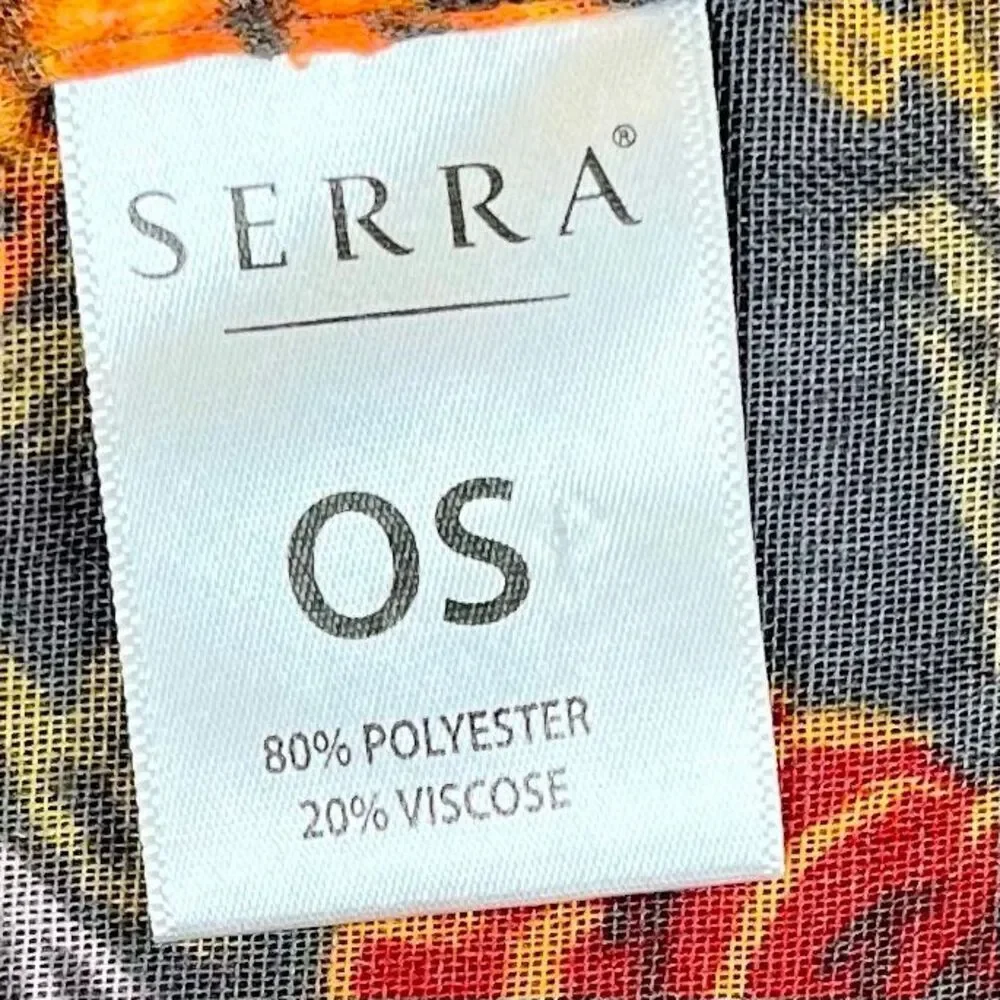 Serra Floral Print Kimono Wrap One Size